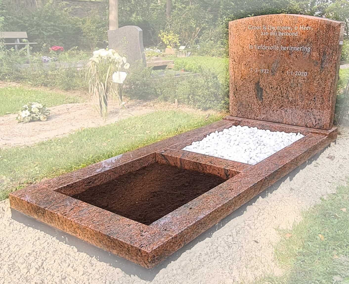 Eenvoudig grafmonument
