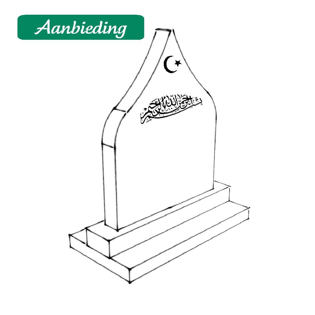 Islamitische grafsteen aanbieding