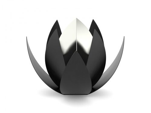 Urn LOTUS - Black RVS