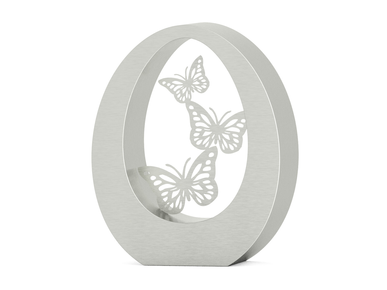 Urn OVAL - Butterfly RVS