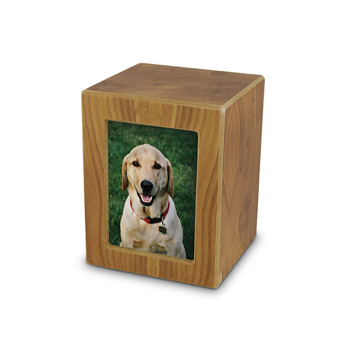 Houten foto urn - L